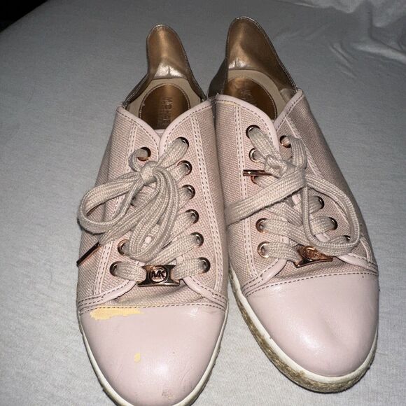 Michael Kors Woman's Kristy Slide Heel Cap Espadrille Sneakers Pink, Size 9.5 - Picture 6 of 8